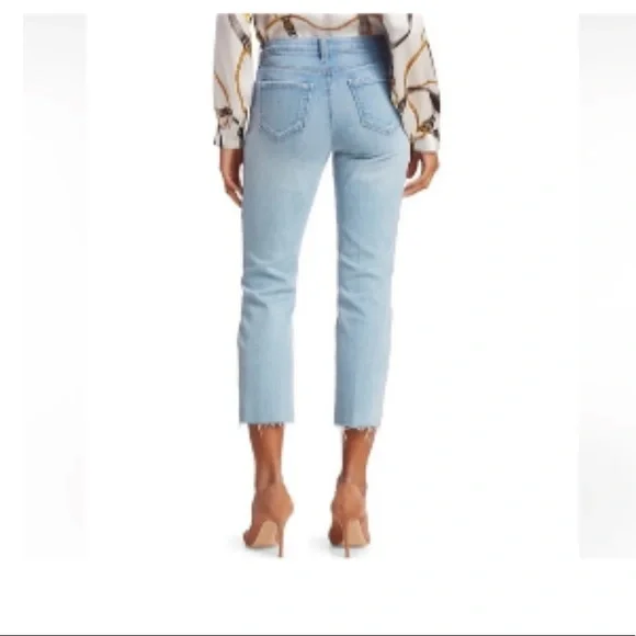 L’AGENCE Jeans Sada High Rise Crop Slim Size 30 Bellevue - Picture 5 of 7